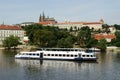 Boat on Vltava River