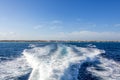 Boat Wake On The Ocean