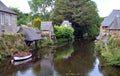 Boat walk along the river of Pontrieux, Brittany, France Royalty Free Stock Photo