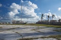 Boat washed ashore during Hurricane Irma