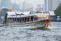 Boat in wat arun Bangkok city