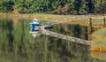 Boat in Water at Pier Dock Royalty Free Stock Photo