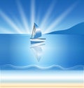 Boat waves background Royalty Free Stock Photo