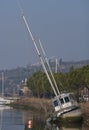 Boat wreckage Royalty Free Stock Photo