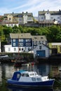 Boat and yacht berthed by the sea Royalty Free Stock Photo