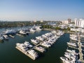 Boats floating in Fort Lauderdale bay Royalty Free Stock Photo