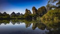 Boat on the Yulong River at Guilin, Guangxi, China Royalty Free Stock Photo