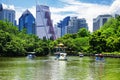 Lizhi Park and Shenzhen China skyline