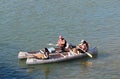 Boaters On the North Saskatchewan River