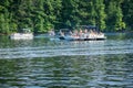Boaters partying on Lake