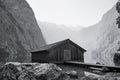 Boathouse at Lake Obersee in Schoenau am Koenigssee, Germany