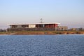 Boathouse at the rowing facility Willem Alexander baan in Zevenhuizen the Netherlands Royalty Free Stock Photo