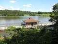 Boathouse on Shelley Lake, North Carolina