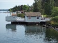 Boathouse in the Stockholm Archipelago, Sweden