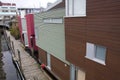 Boathouses at Granville Island Royalty Free Stock Photo