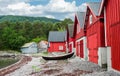 Boathouses in Norway Royalty Free Stock Photo