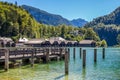 Boathouses in Schoenau am Koenigssee Berchtesgaden