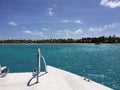 Boating Antigua near Jumby