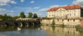 Boating around Holic Castle, Trnava Region, Slovakia