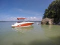 Boating around lake jocassee south carolina