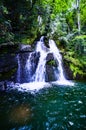 Boating and camping on lake jocassee in upstate south carolina Royalty Free Stock Photo