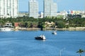 Boating In Canal Miami Beach Florida