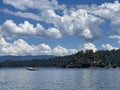 Boating in Emerald Bay on South Lake Tahoe in California