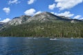 Boating in Emerald Bay on South Lake Tahoe in California