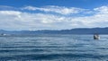 Boating in Emerald Bay on South Lake Tahoe in California