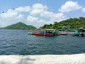 Boating at fatehsagar lake in  udaipur in rajasthan in india Royalty Free Stock Photo