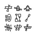 Boating icon or logo isolated sign symbol vector illustration