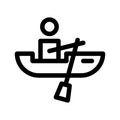 Boating icon or logo isolated sign symbol vector illustration