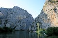 Boating the lovely Cetina river, Omis Croatia Royalty Free Stock Photo