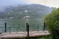 Boating Nainital Lake or Naini Lake Natural Freshwater body Uttarakhand Royalty Free Stock Photo