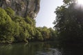 Boating near cliff, cave and mangrove swamp at had Yao, Thailand