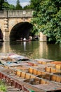 Boating In Punts On River Cherwell In Oxford Royalty Free Stock Photo