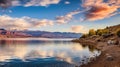 boating pyramid lake reno Royalty Free Stock Photo