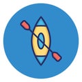 Boating, rafting Vector Icon which can easily edit