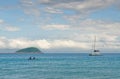 Boating in the sea