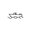 boating sign icon. Element of navigation sign icon. Thin line icon for website design and development, app development. Premium