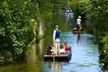 Boating on Stour river, Canterbury, UK Royalty Free Stock Photo