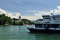 Boating on Wolfgangsee Royalty Free Stock Photo