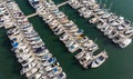 Boats from above in Dana Point, California Royalty Free Stock Photo