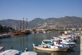 Boats in Alanya harbour