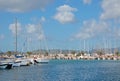 Boats in Alghero harbor