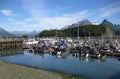 Boat Harbor at Valdez Alaska Royalty Free Stock Photo