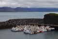 Boats along the coast of iceland