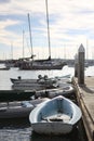 Boats Along Marina