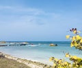 Boats along a tranquil coastline