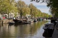 Canal view amsterdam holland europe